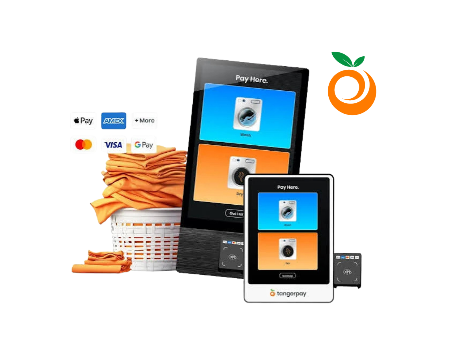Tangerpay payment kiosks and mobile payment options for laundromats